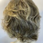 Brown wavy mid length Noriko wig   Blmc837