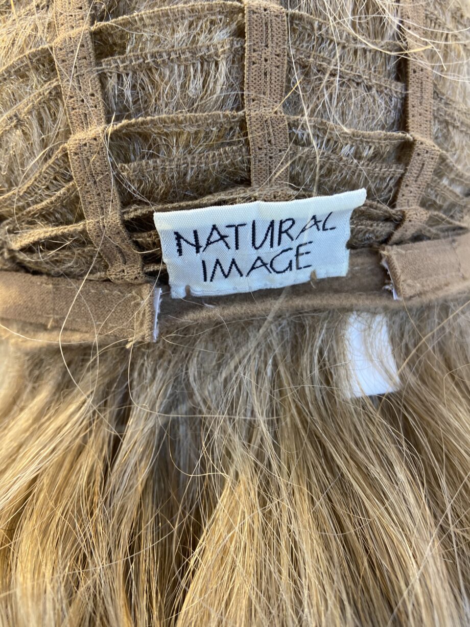 Natural image blonde wavy wig. Bllc56
