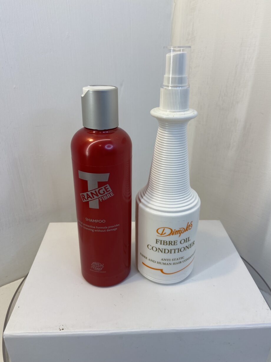 Shampoo and conditioner. 98