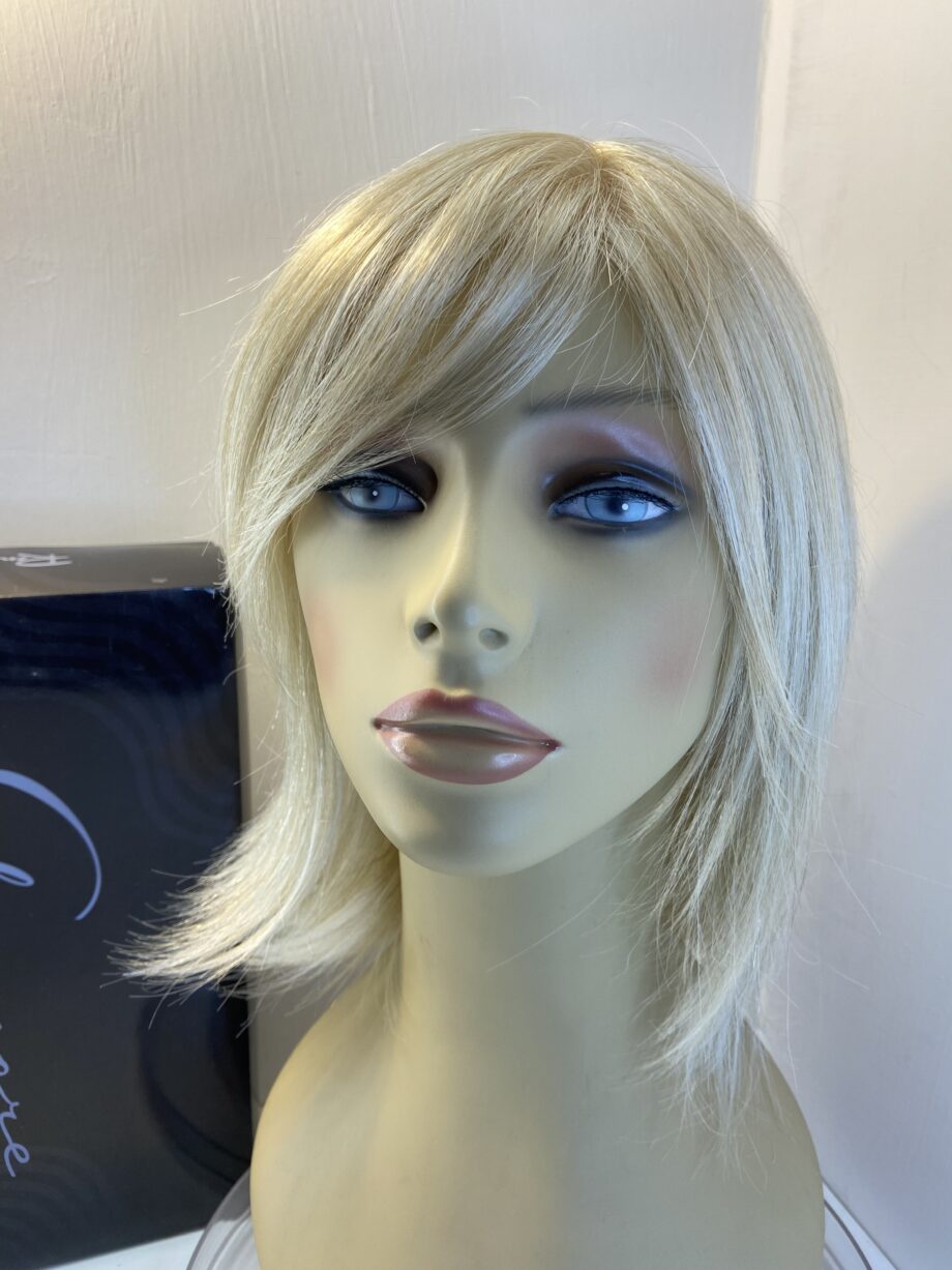 Light blonde as new Rene of Paris wig. Bblls456