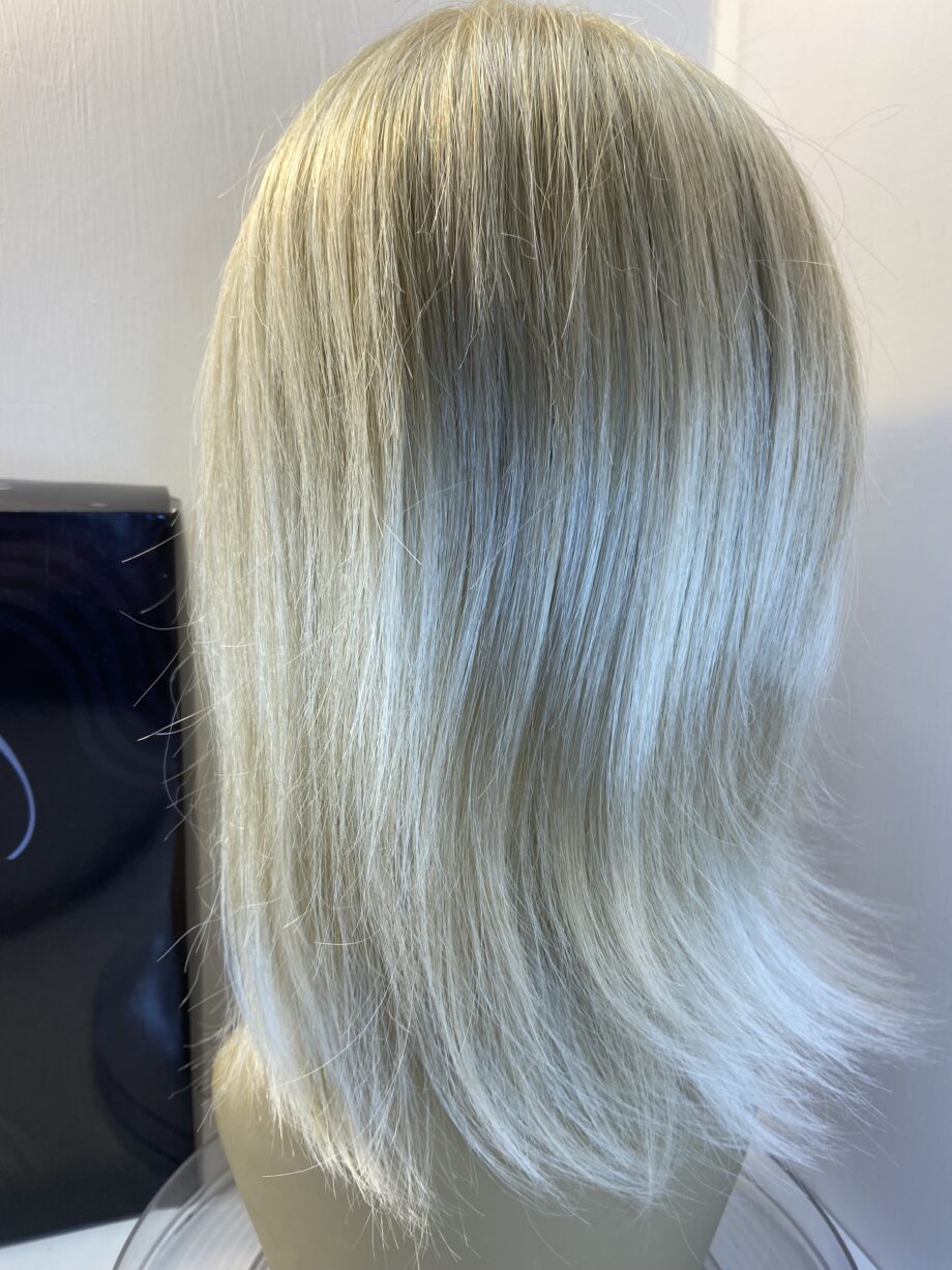 Light blonde as new Rene of Paris wig. Bblls456