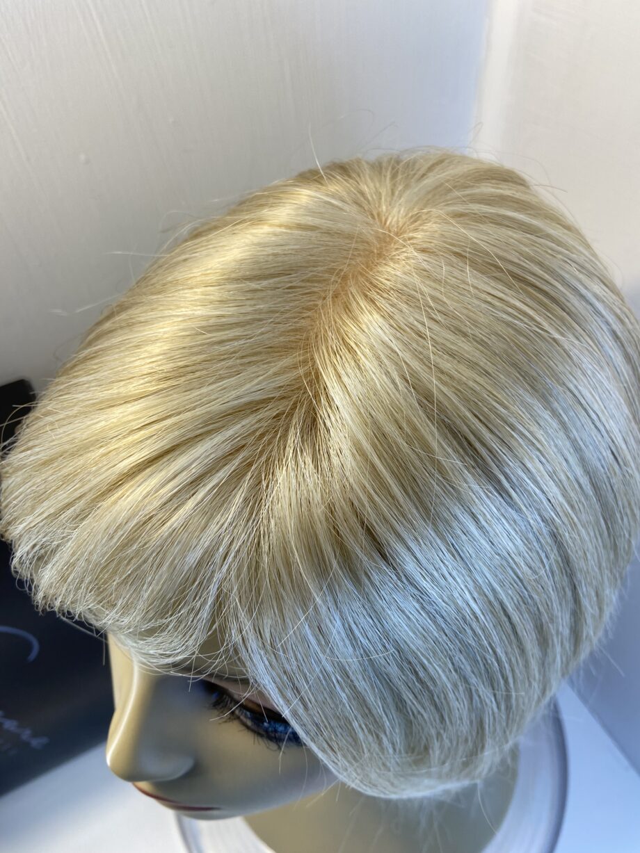 Light blonde as new Rene of Paris wig. Bblls456