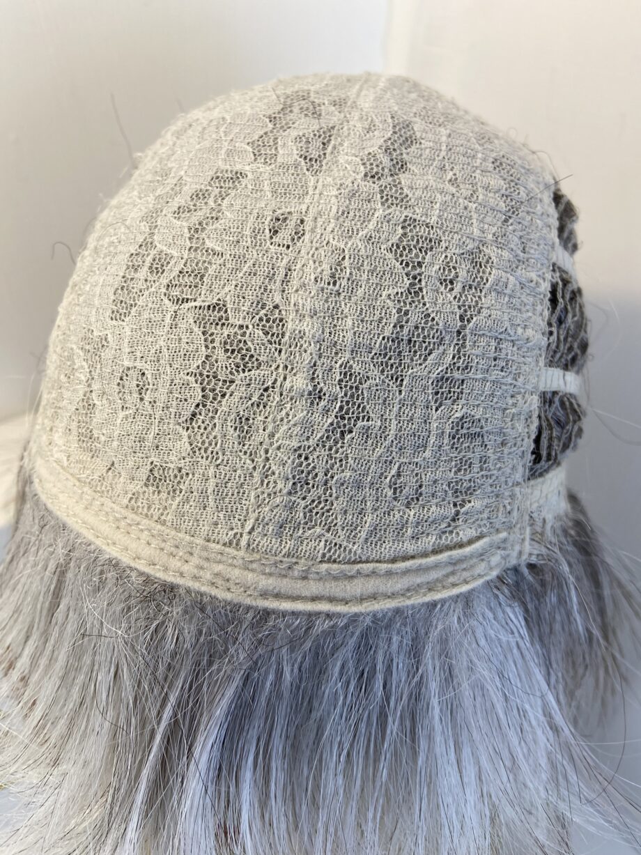 Noriko silver grey boxed wig. Bgss448