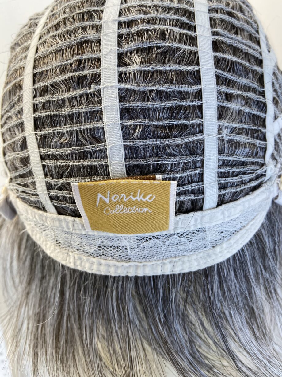 Noriko silver grey boxed wig. Bgss448