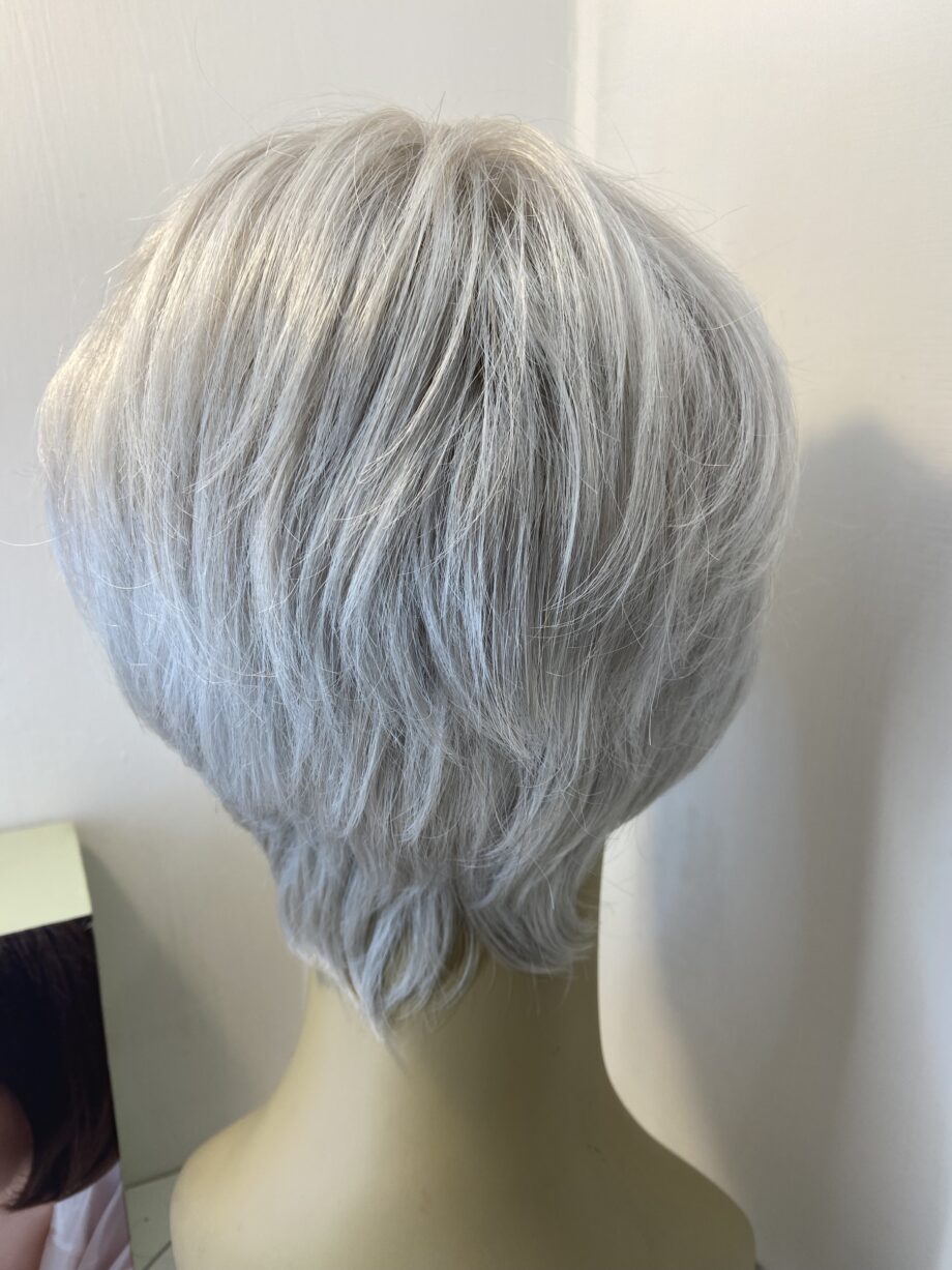 Silver white Ellie Willie soft cap wig. Bgss449