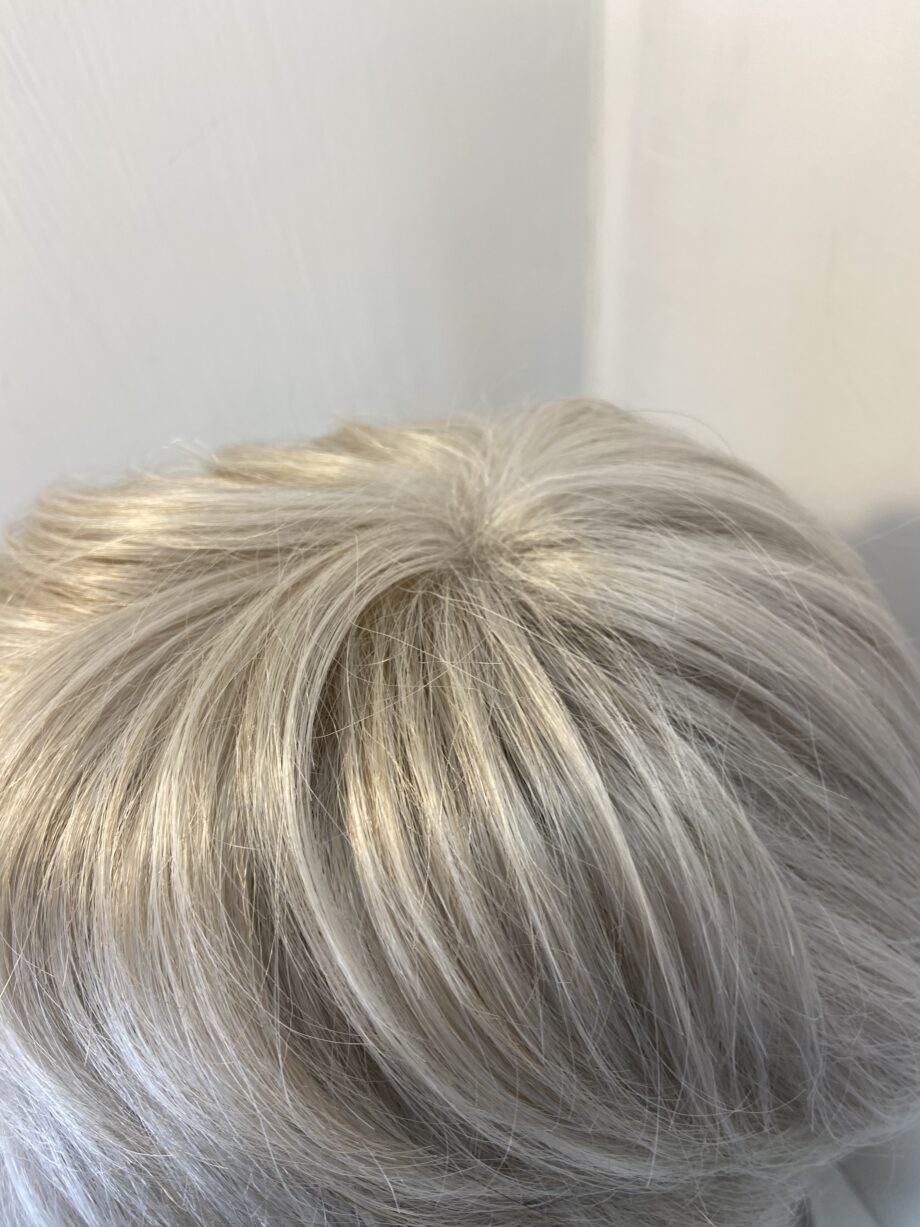 Silver white Ellie Willie soft cap wig. Bgss449