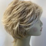 Blonde stylish designer wig. Natural image. Blsw508