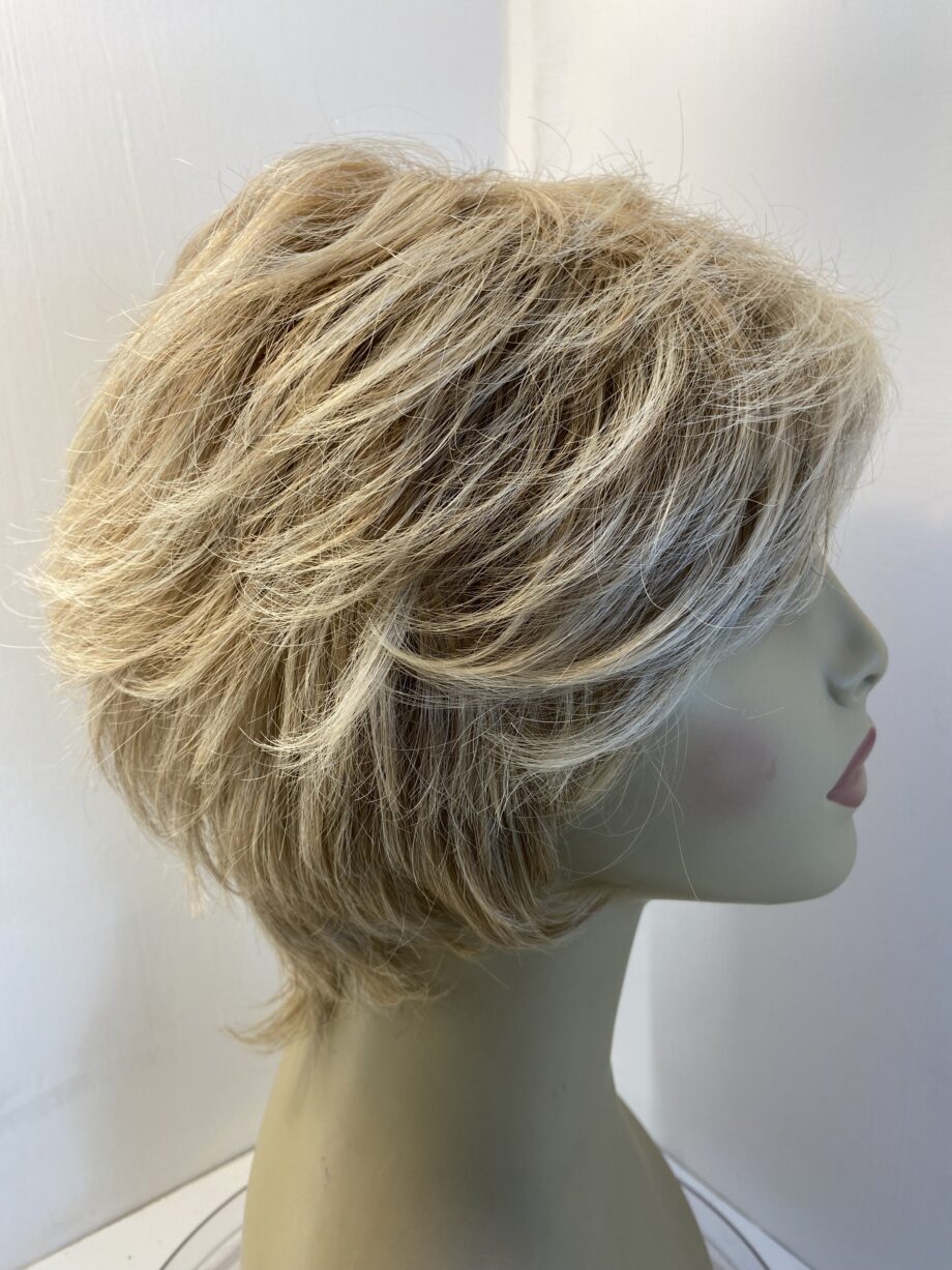 Blonde stylish designer wig. Natural image. Blsw508