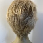 Blonde stylish designer wig. Natural image. Blsw508