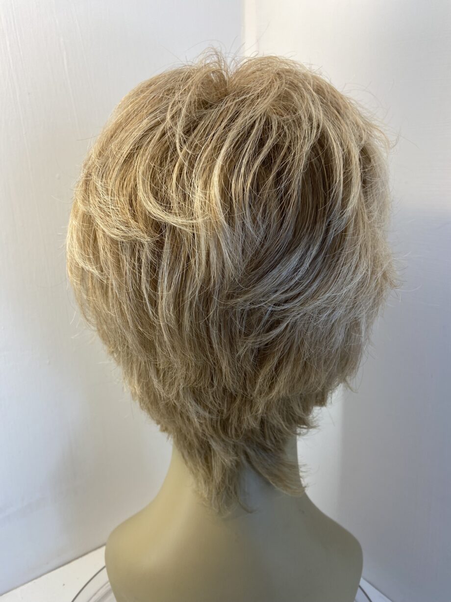 Blonde stylish designer wig. Natural image. Blsw508