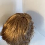 Long Sandy blonde large cap curly wig. Bllw207