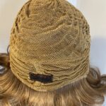 Long Sandy blonde large cap curly wig. Bllw207