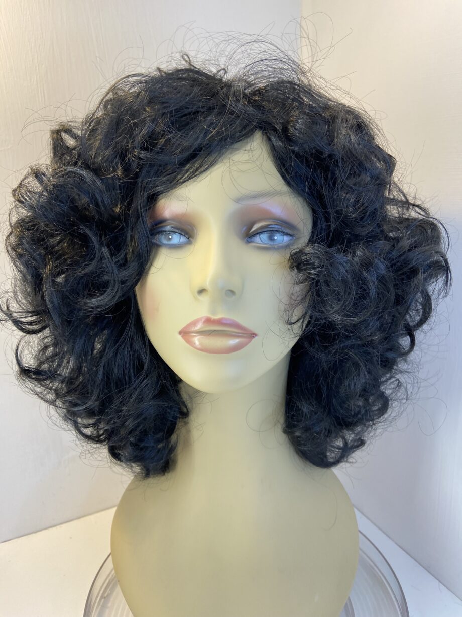 Black curly long wig bllc306