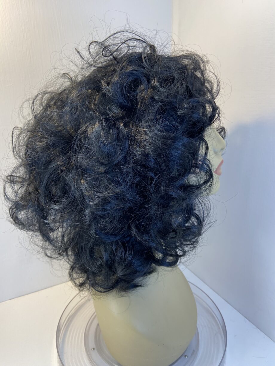 Black curly long wig bllc306