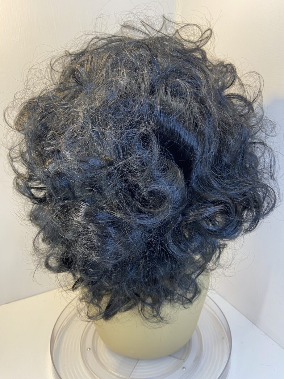 Black curly long wig bllc306