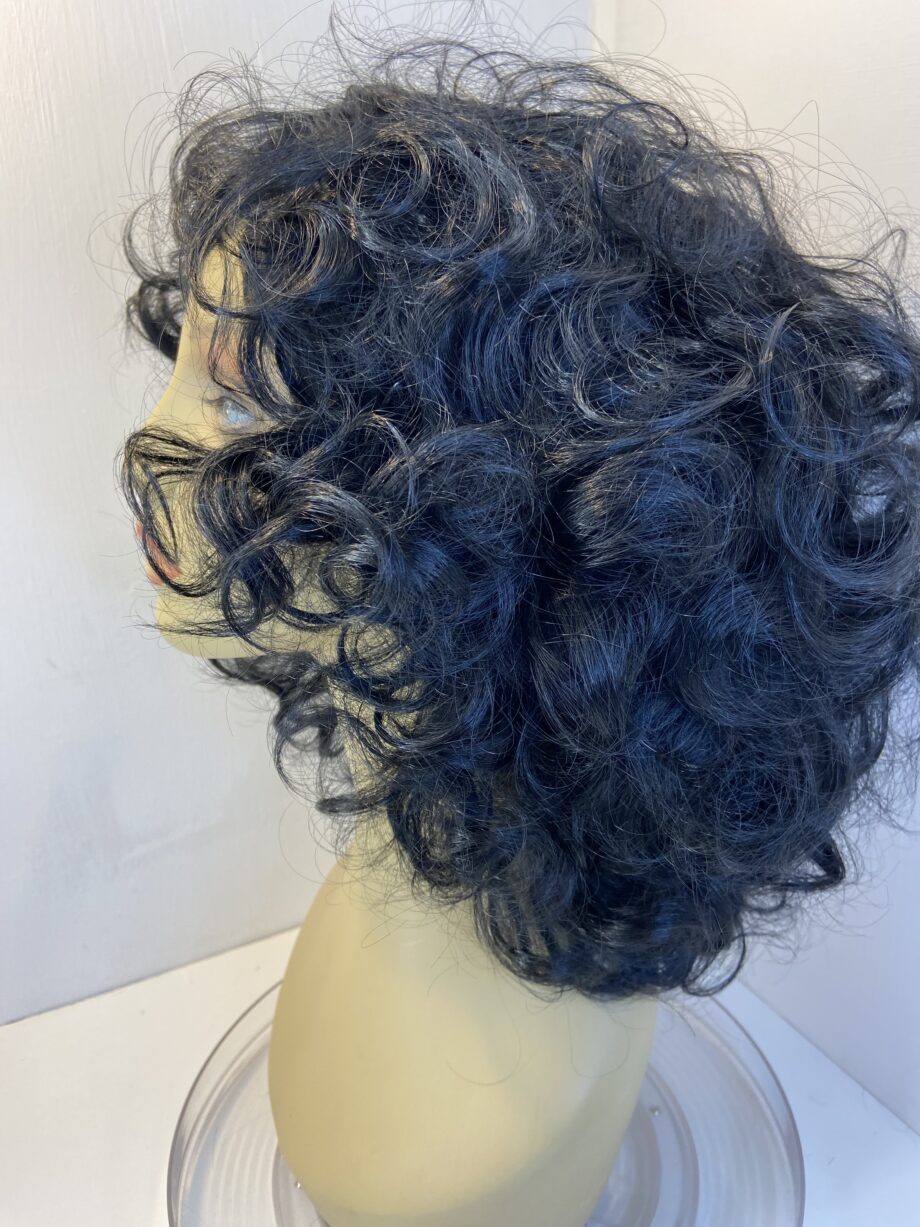 Black curly long wig bllc306