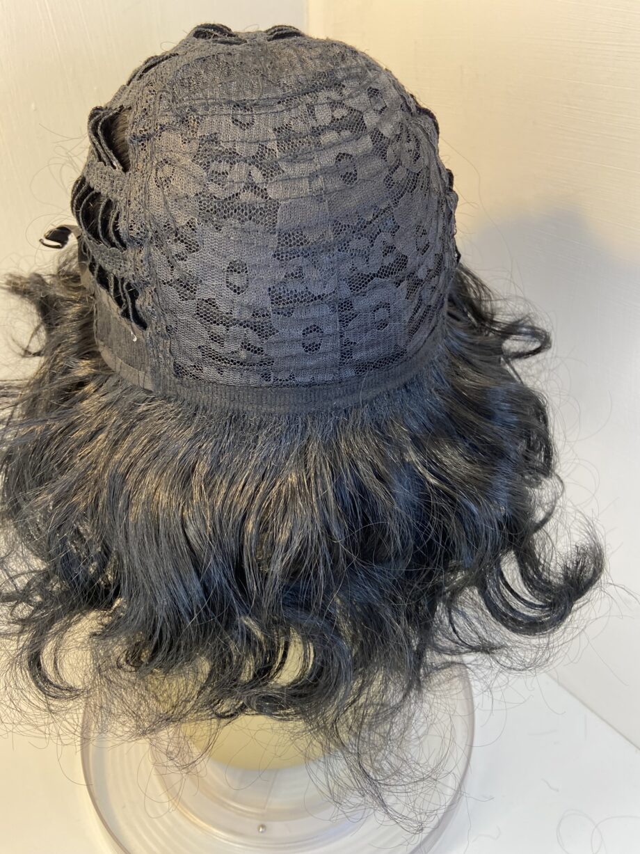 Black curly long wig bllc306
