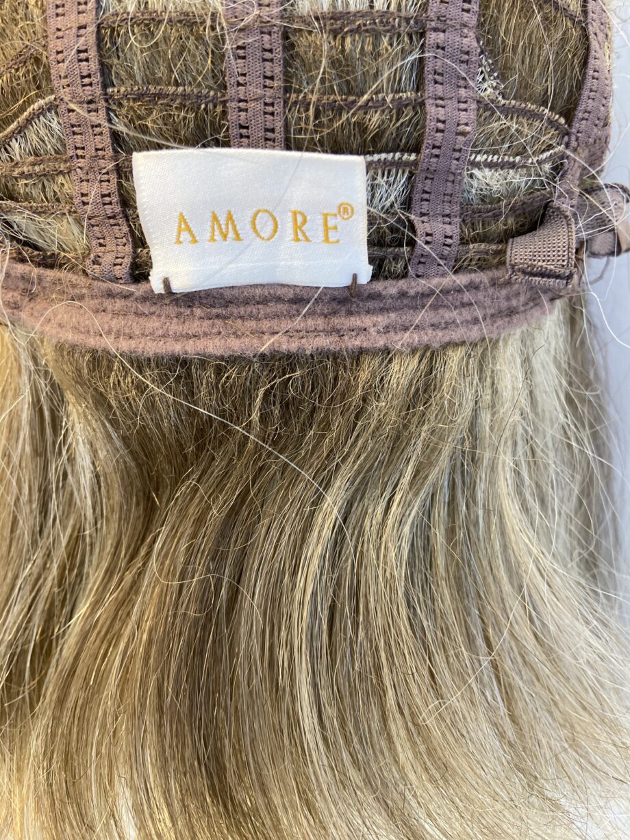 Rose gold blonde Amore wig. Bblls457