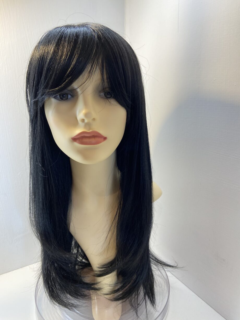 Long black new wig. Bblls410