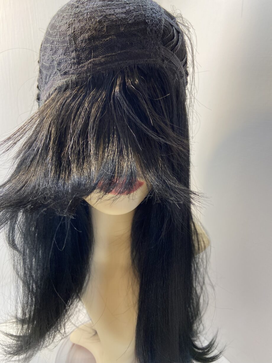 Long black new wig. Bblls410