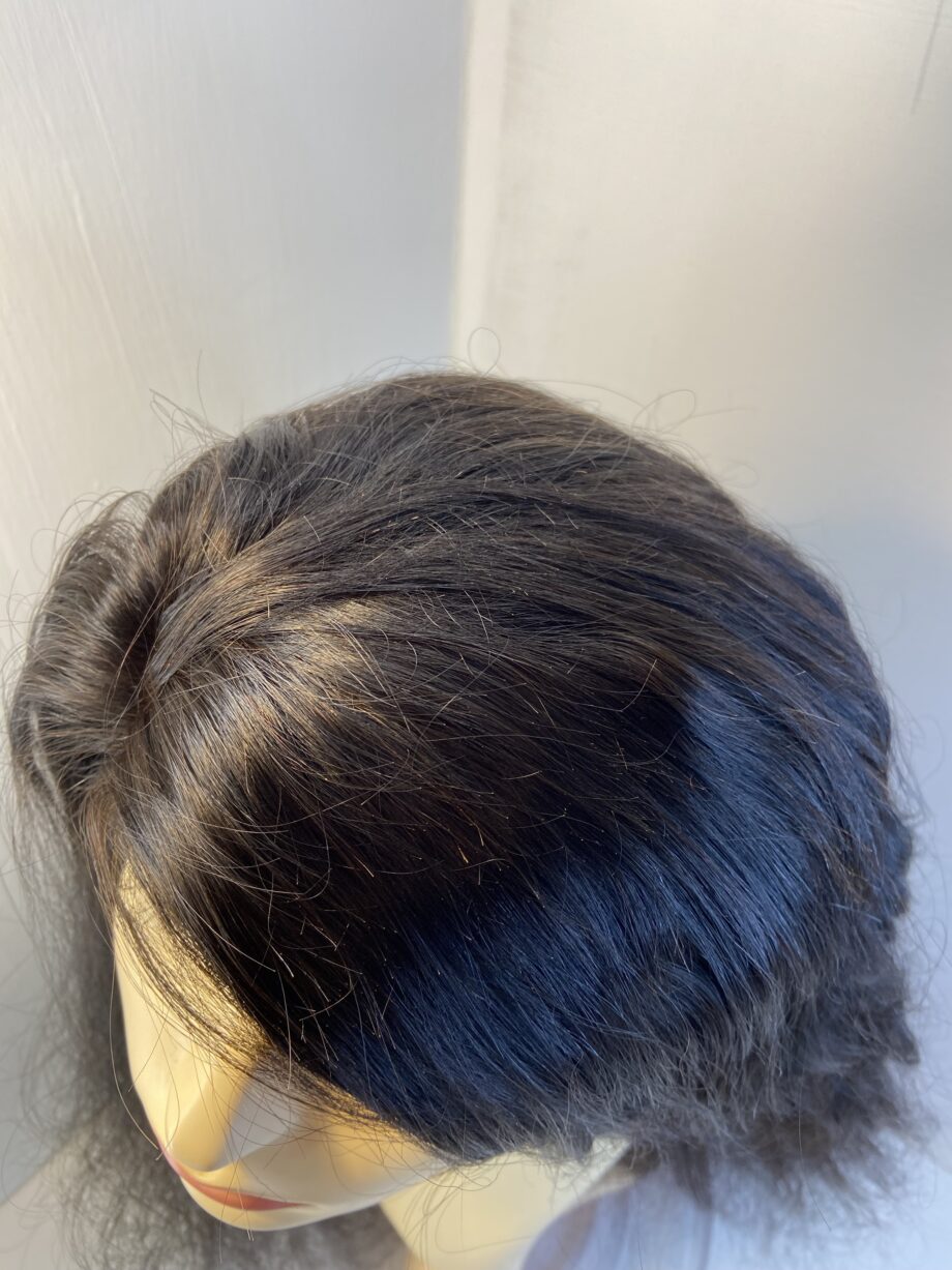 Long black soft cap  wavy wig. Bllw412