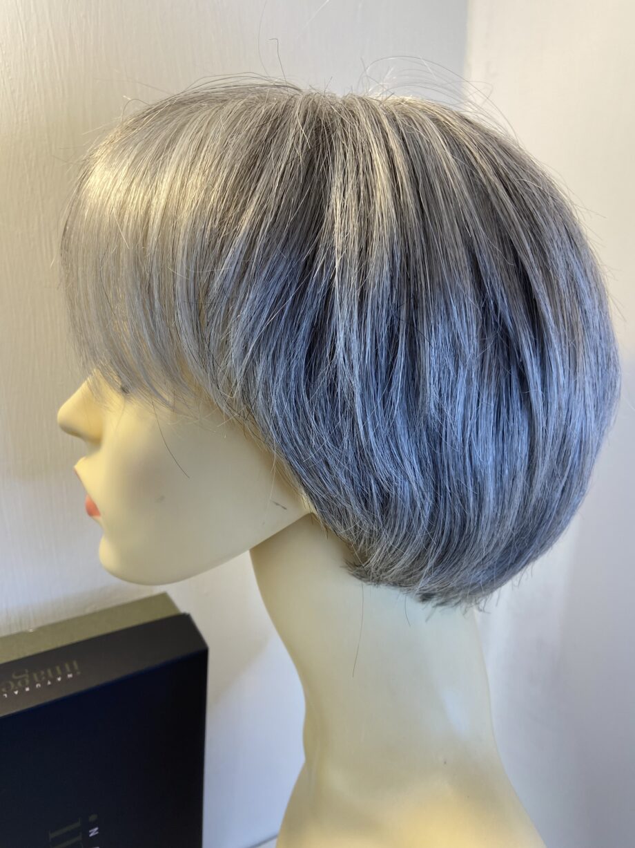 Silver grey boxed wig. Bgss460