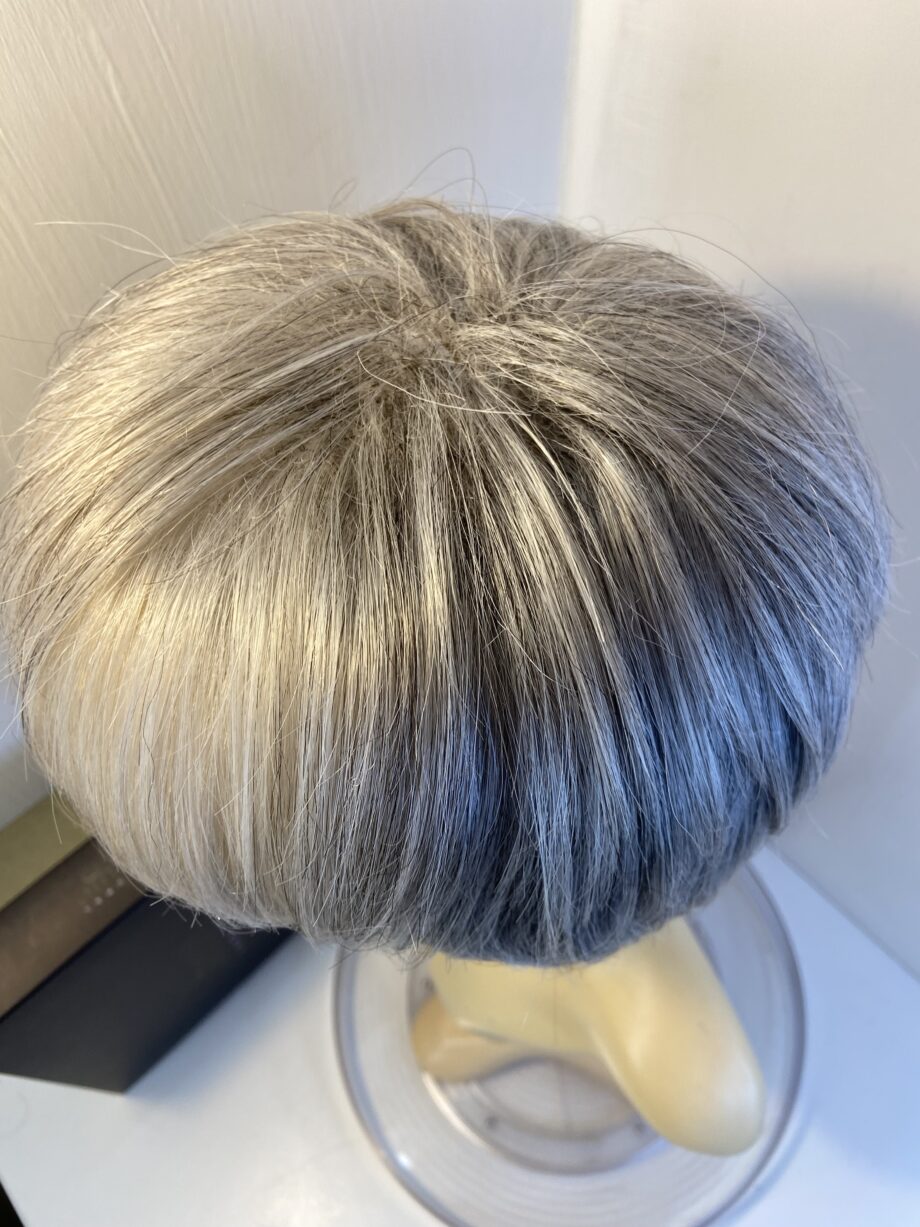 Silver grey boxed wig. Bgss460