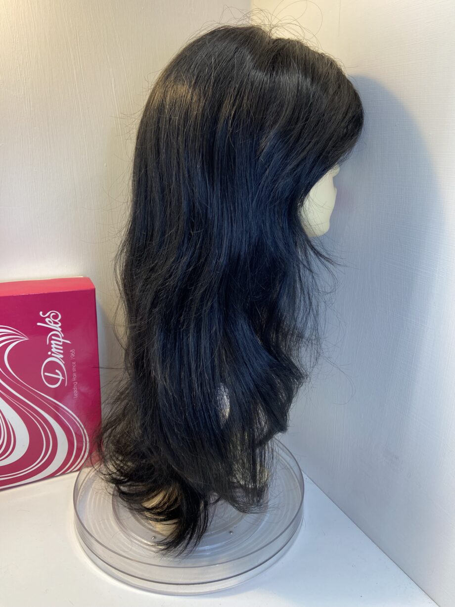 Stunning black long Dimples wig. Bbllw463