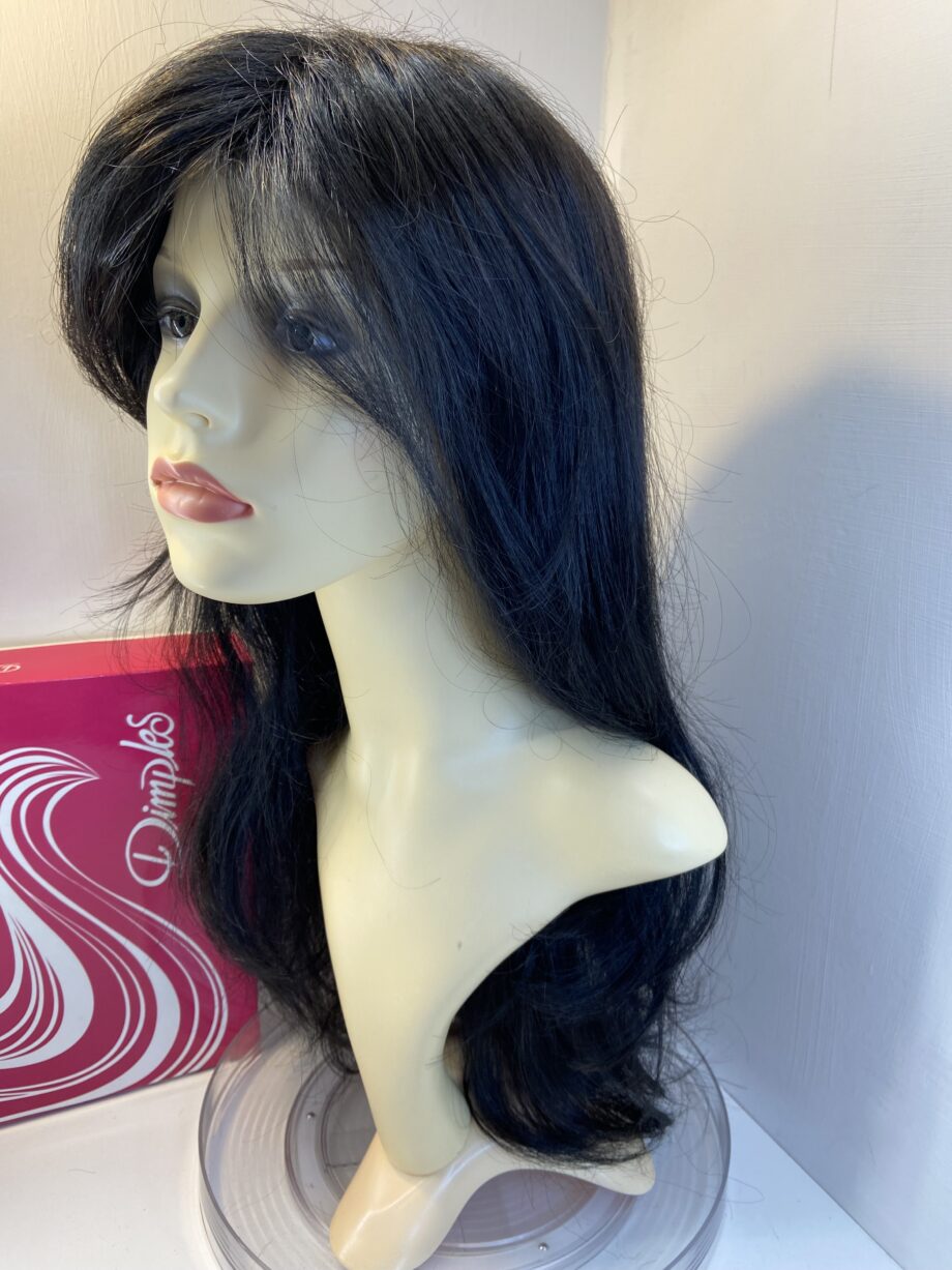 Stunning black long Dimples wig. Bbllw463