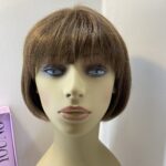 Shiny brown sleek wig. Bbrss465