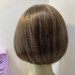 Shiny brown sleek wig. Bbrss465
