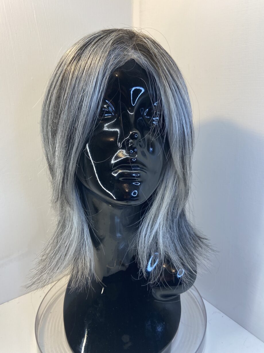 Silver grey long Ellen Wille wig. Gls814