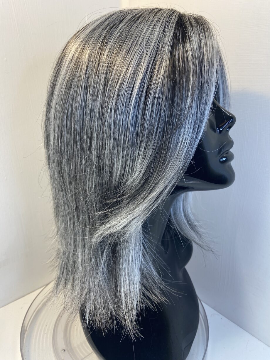 Silver grey long Ellen Wille wig. Gls814