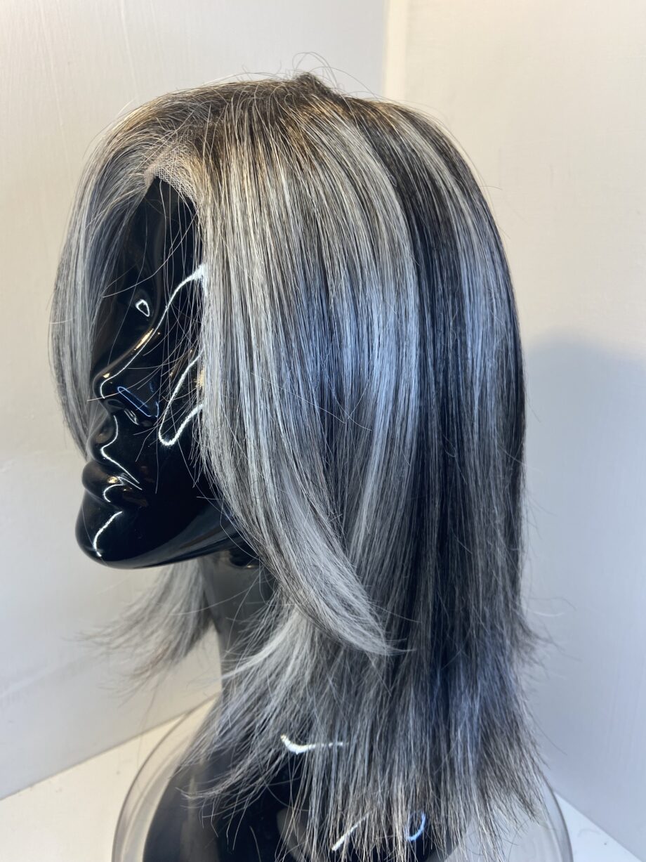 Silver grey long Ellen Wille wig. Gls814