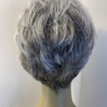 Silver grey short wig. Gss719