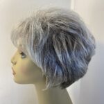 Silver grey short wig. Gss719