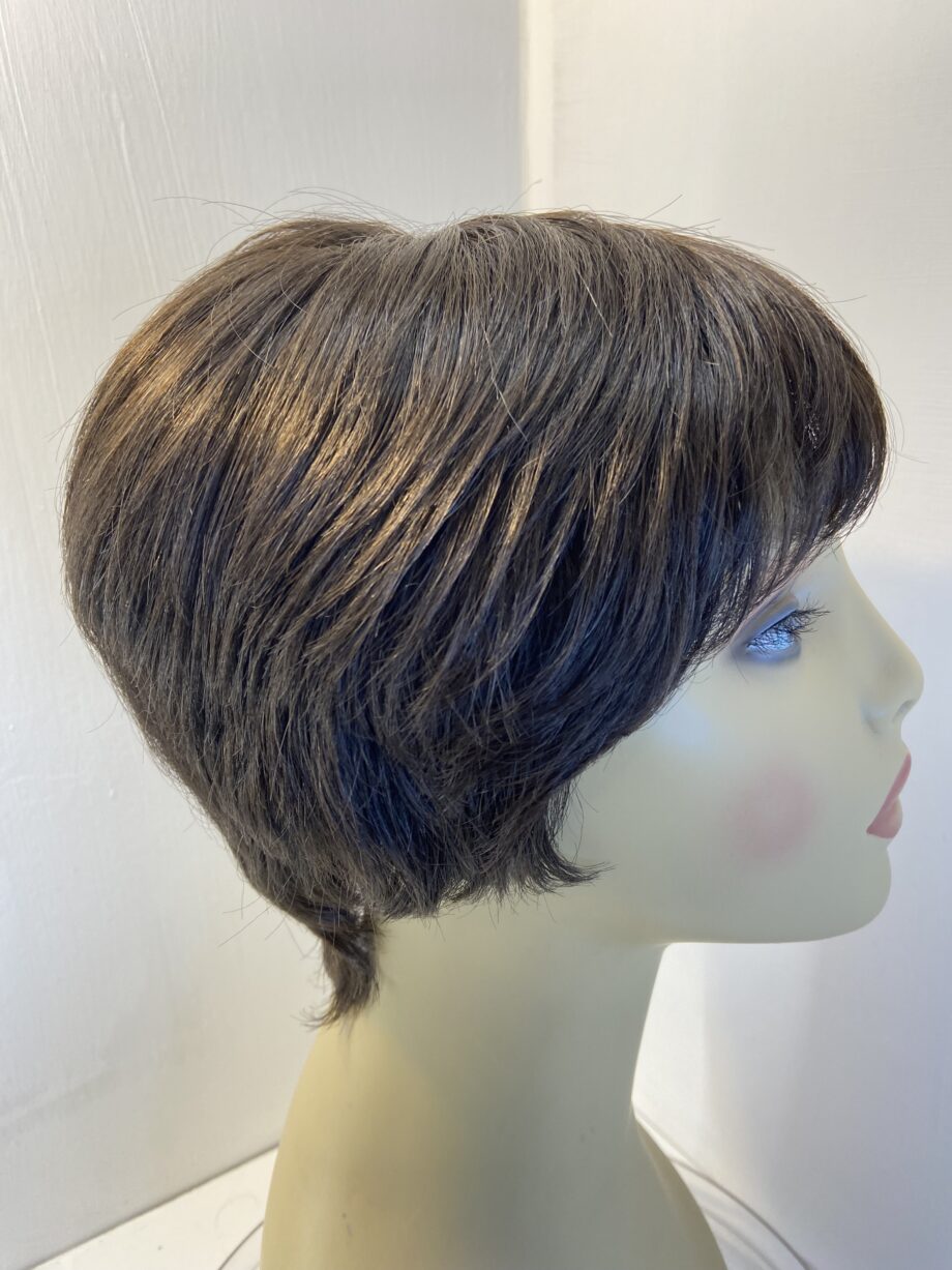 Dark brown lotus short wig. Brss807
