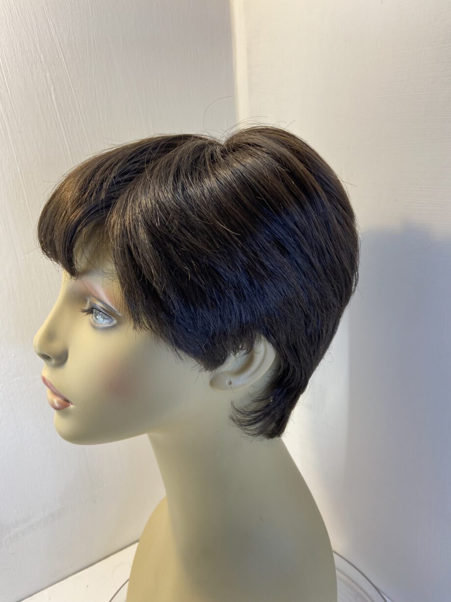 Dark brown lotus short wig. Brss807