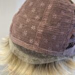 Short blonde rooted wig. Blss606