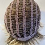 Short blonde rooted wig. Blss606