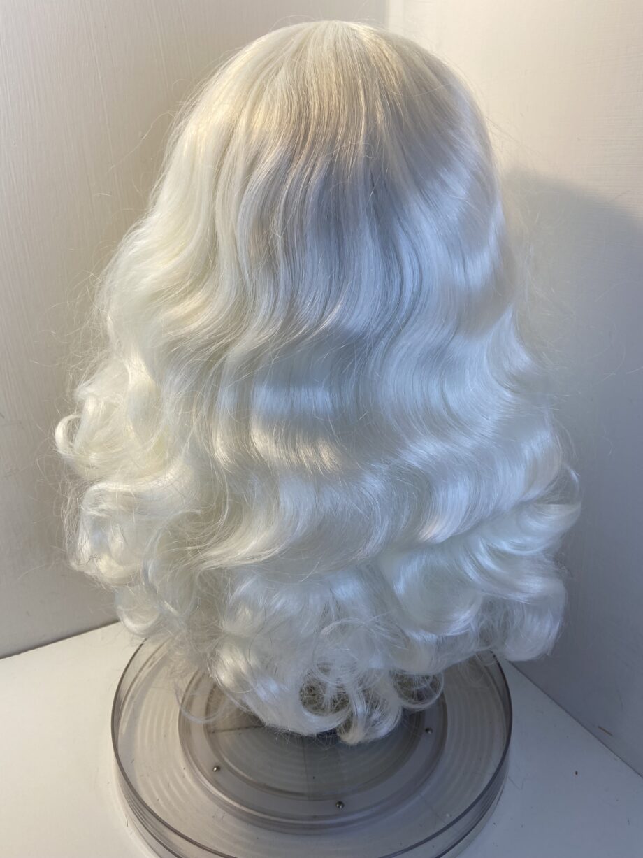 New long white silver long curly wig. Wlc608