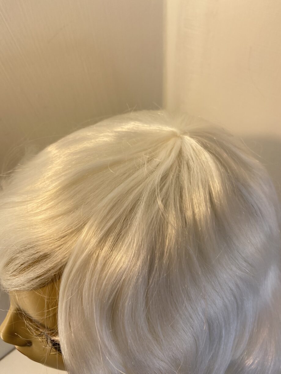 New long white silver long curly wig. Wlc608