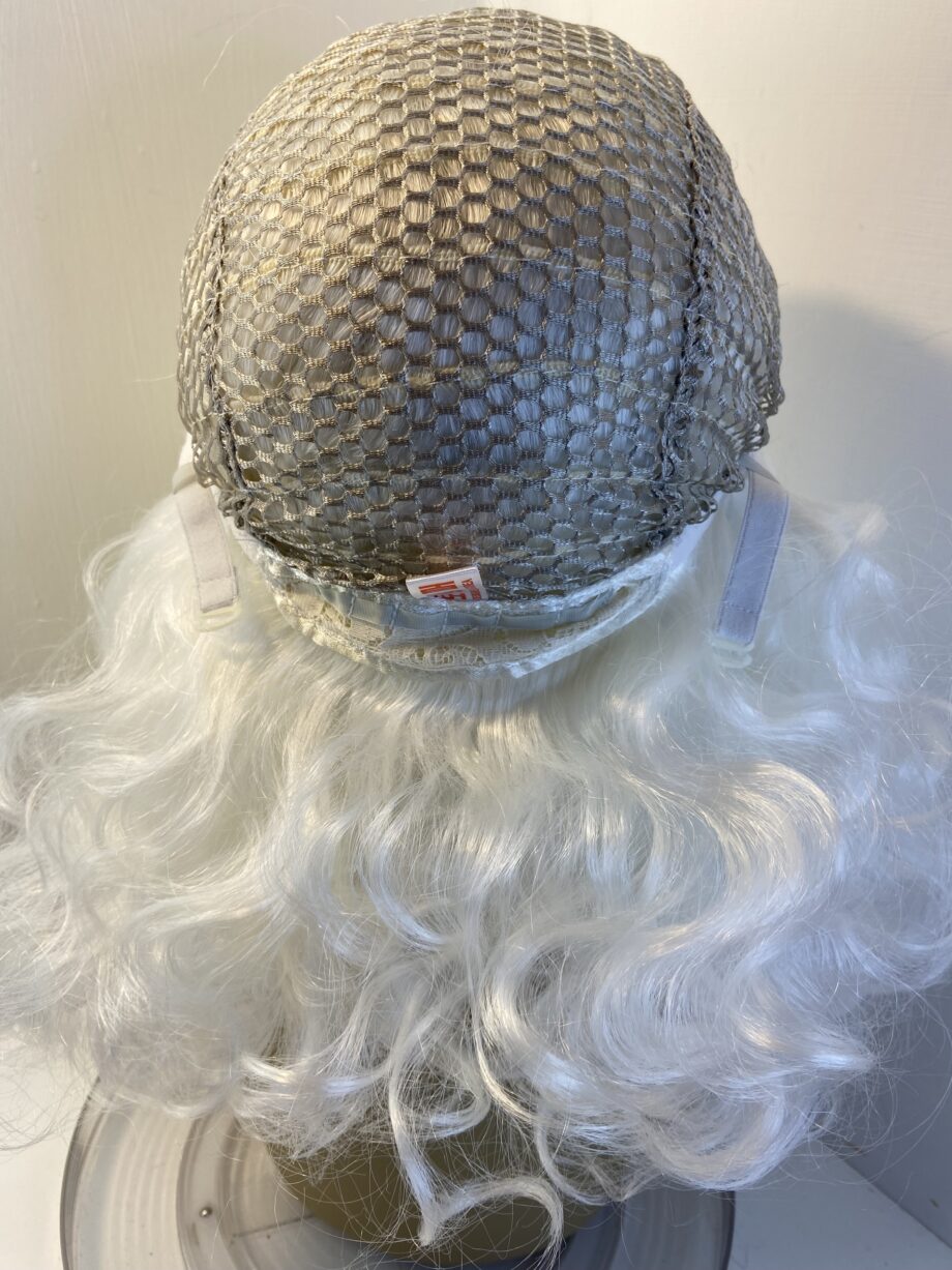 New long white silver long curly wig. Wlc608