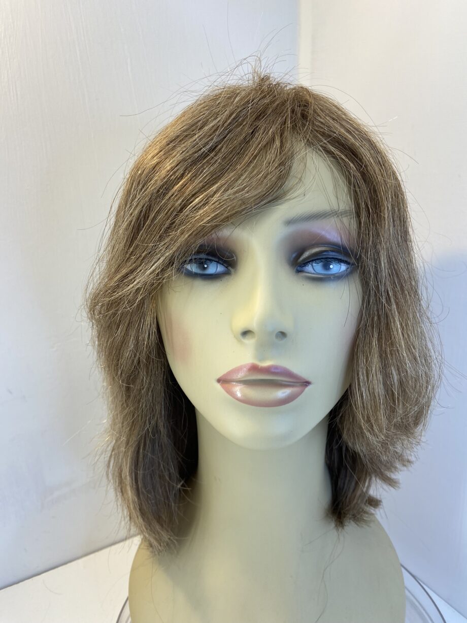 Human hair brown long wig. Brlw512