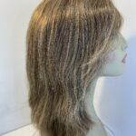 Human hair brown long wig. Brlw512