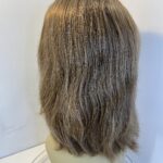 Human hair brown long wig. Brlw512
