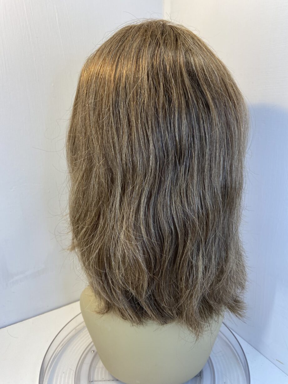 Human hair brown long wig. Brlw512
