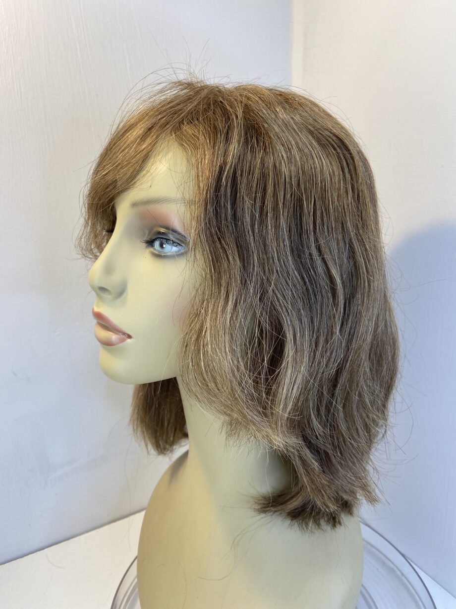 Human hair brown long wig. Brlw512