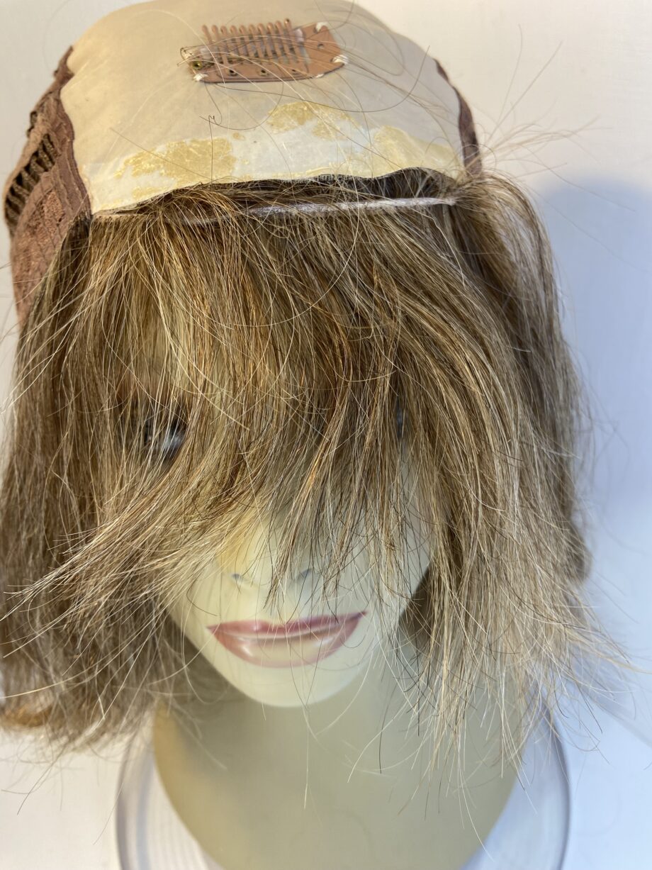 Human hair brown long wig. Brlw512