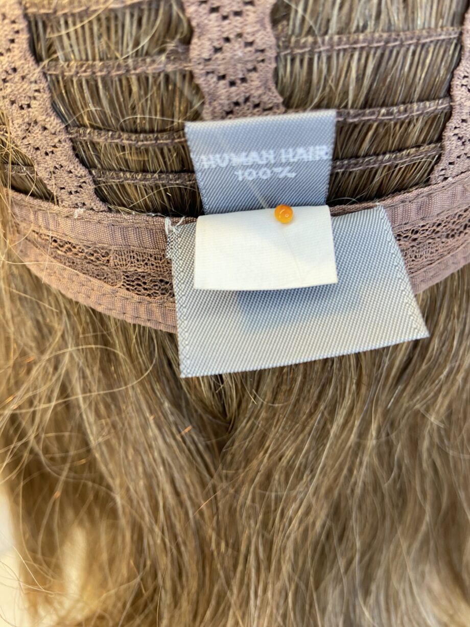 Human hair brown long wig. Brlw512
